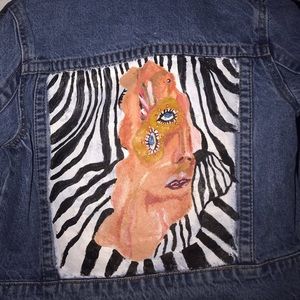 Cage the elephant hand painted jacket done by me